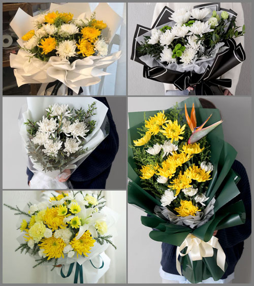 江苏南通海门市四甲镇白事花束代送